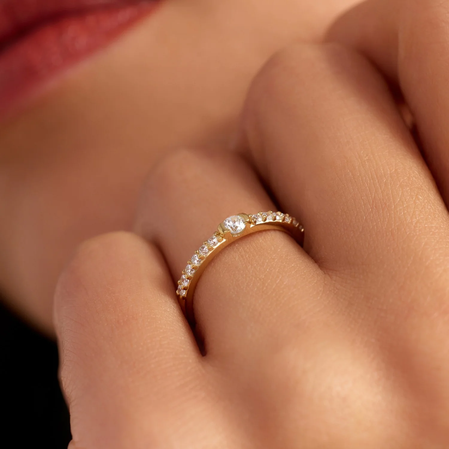 Parte Di Me Santa Maria della Base 925 sterling Silver gold plated Ring PDM33026-60 - Image 3