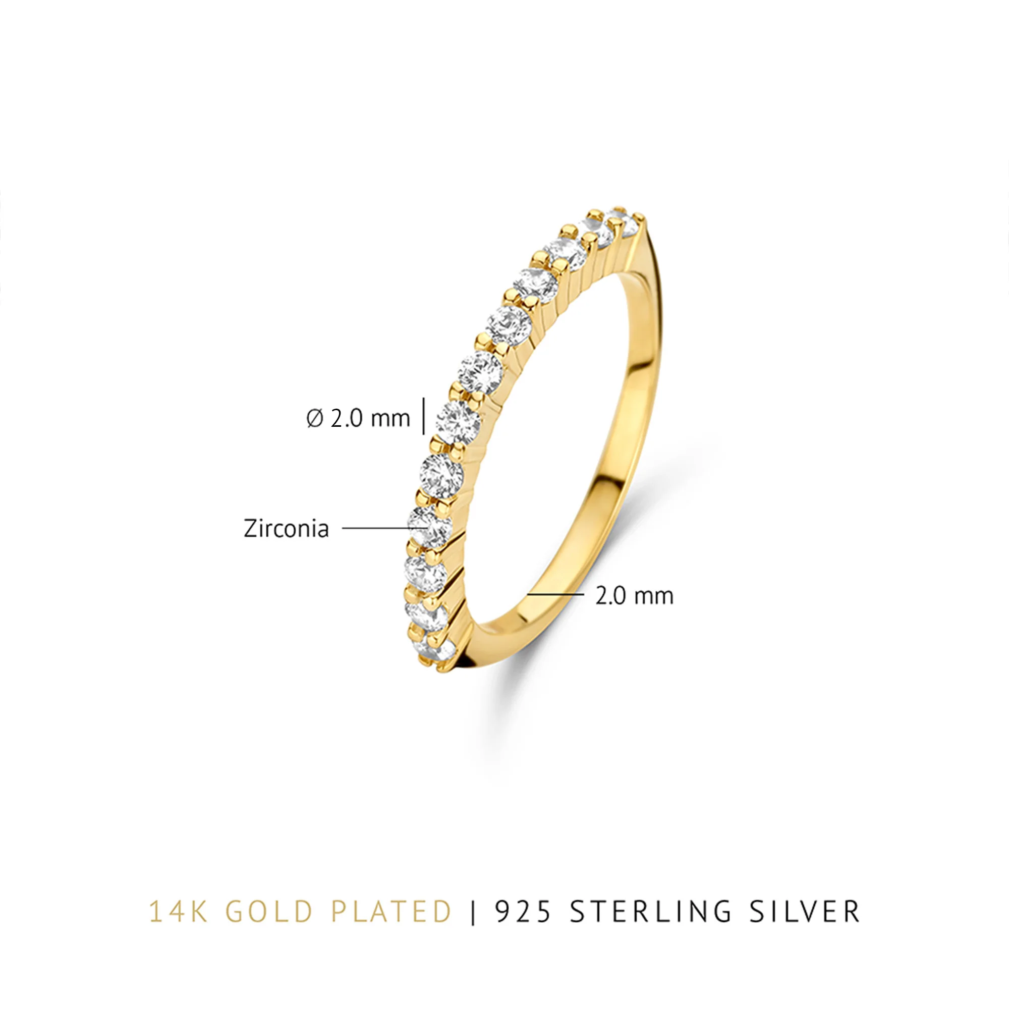 Parte Di Me Santa Maria della Base 925 sterling Silver gold plated Ring PDM33030-60 - Image 6