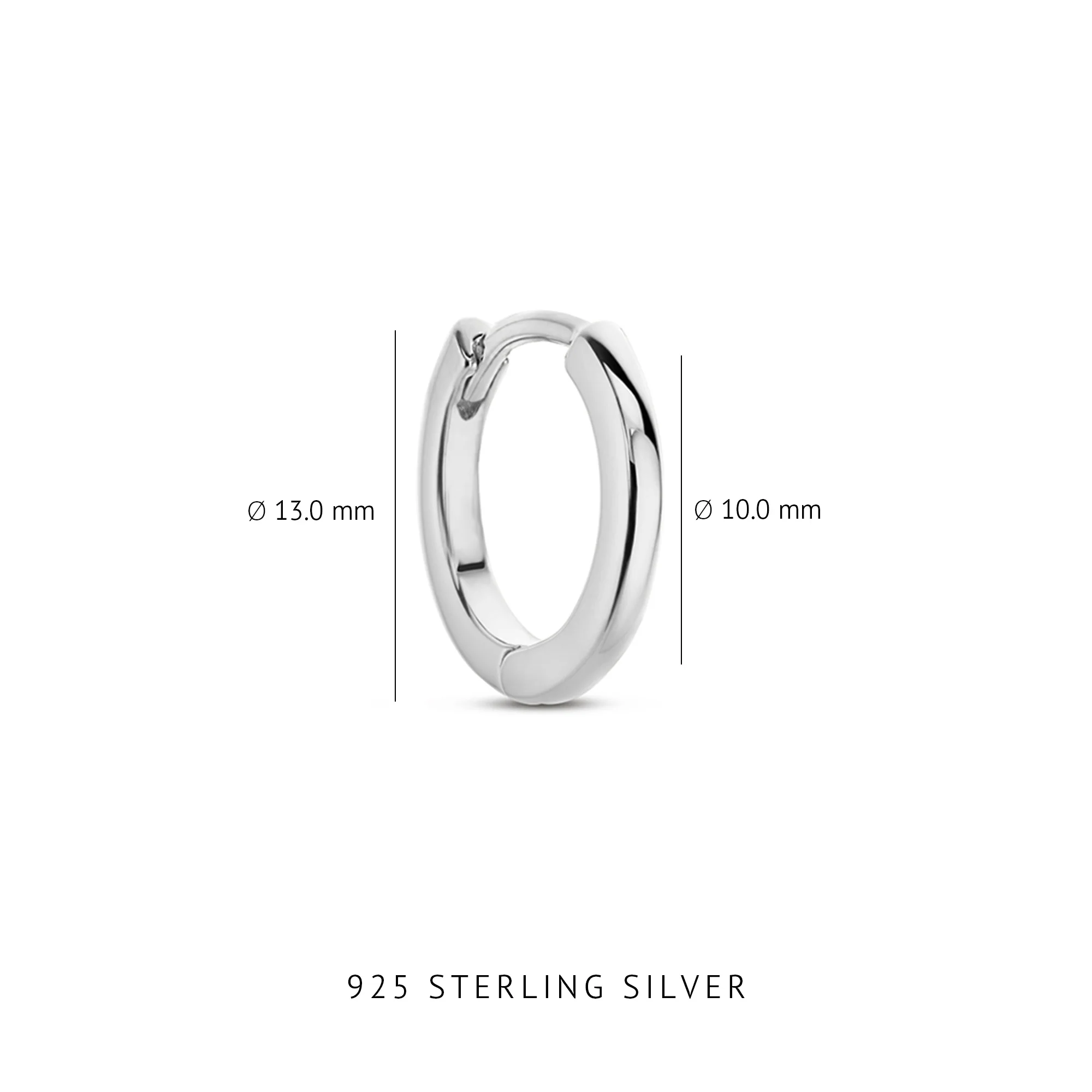 Parte Di Me Santa Maria della Base 925 Sterling Silver Hoop Earrings PDM36061 - Image 9