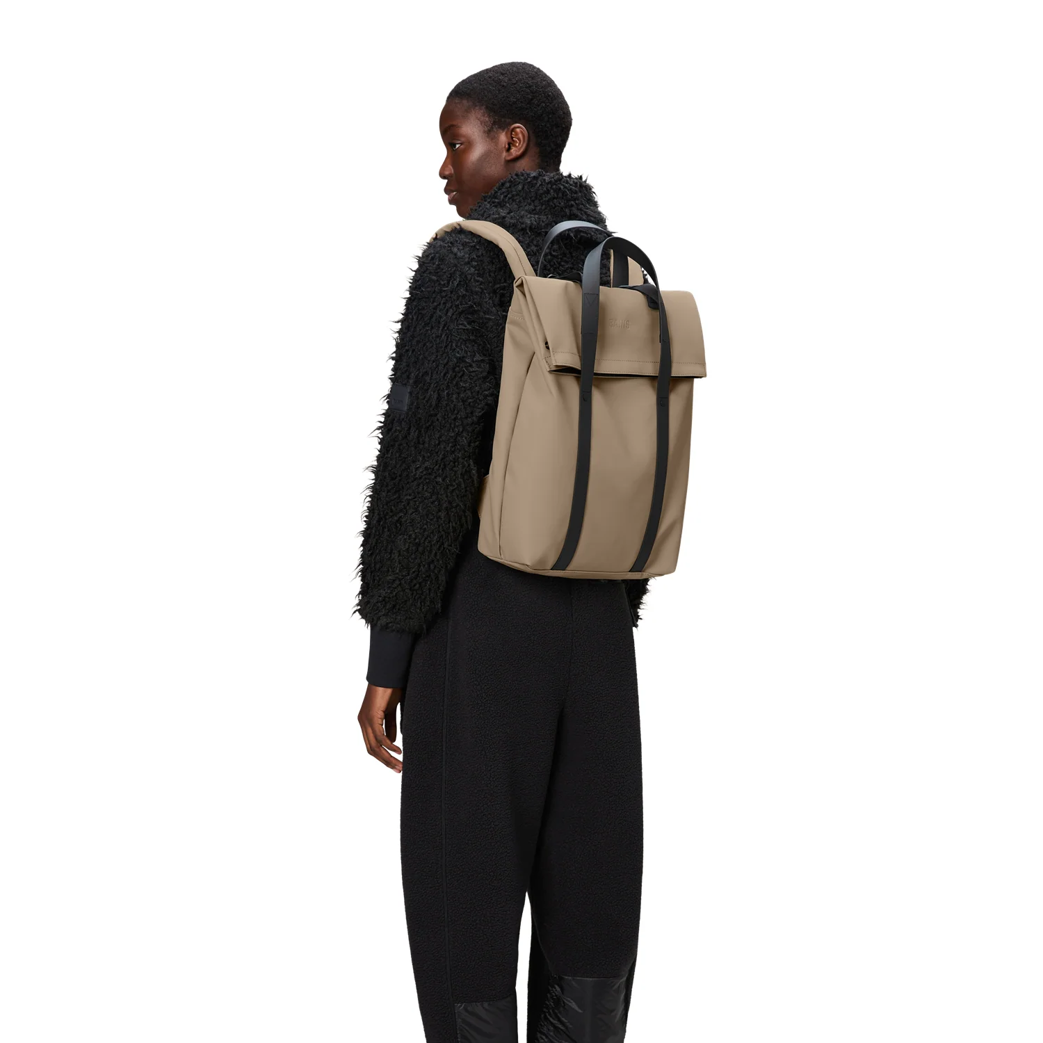 Rains Beige 2 Way Tote Backpack R12940-133 - Image 2