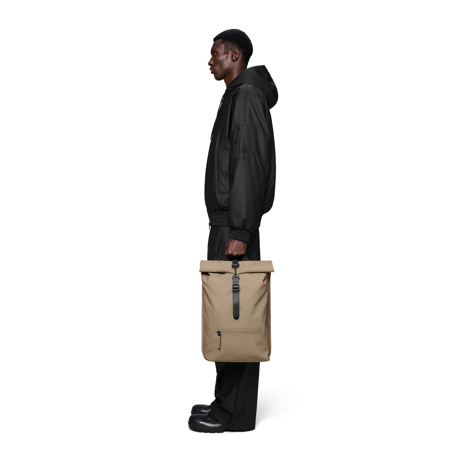 Rains Beige Rolltop Backpack R13320-133 - Image 2