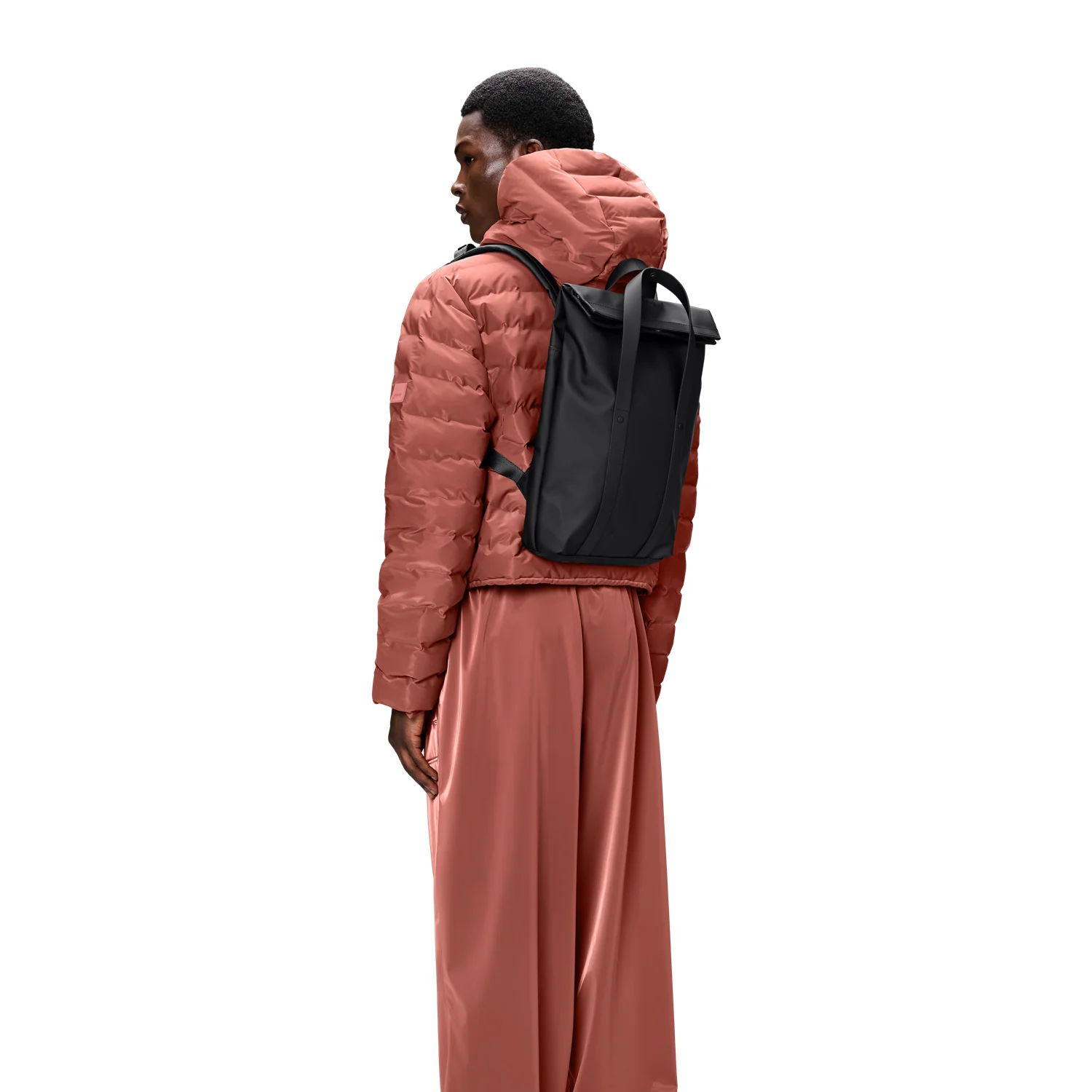 Rains Black 2 Way Tote Backpack Mini R12780-01 - Image 2
