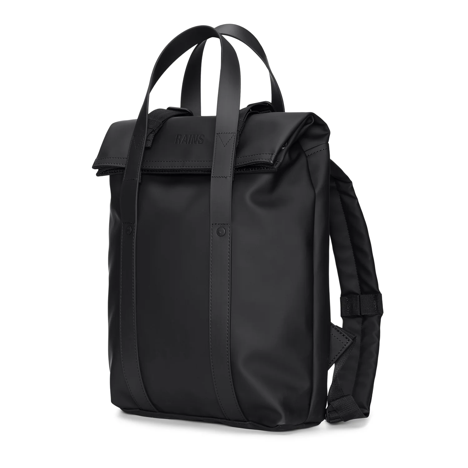 Rains Black 2 Way Tote Backpack Mini R12780-01 - Image 3