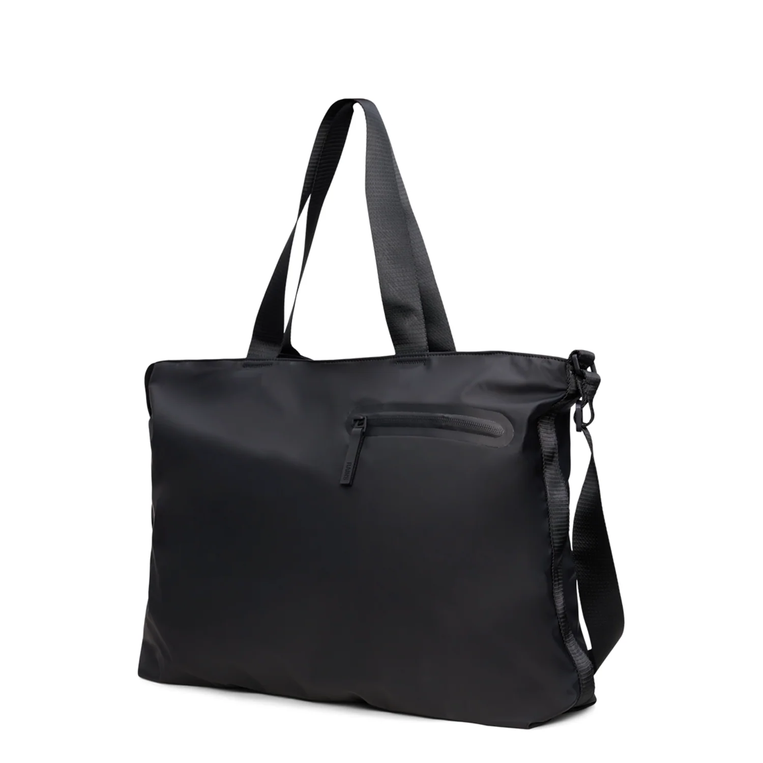 Rains Black Dash Messenger Tote Bag R16430-01 - Image 4