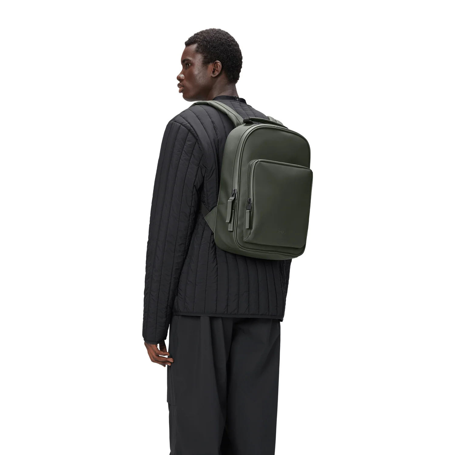 Rains Book Daypack Green Backpack R13260-111 - Image 2