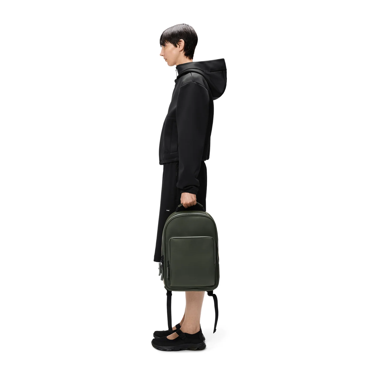 Rains Book Daypack Green Backpack R13260-111 - Image 3