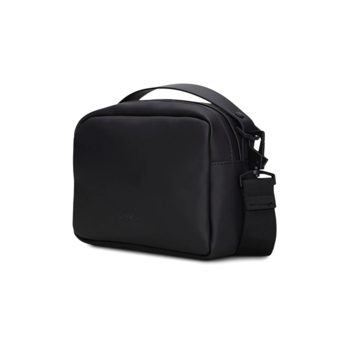 Rains Box Black Crossbody Bag R14100-01 - Image 4