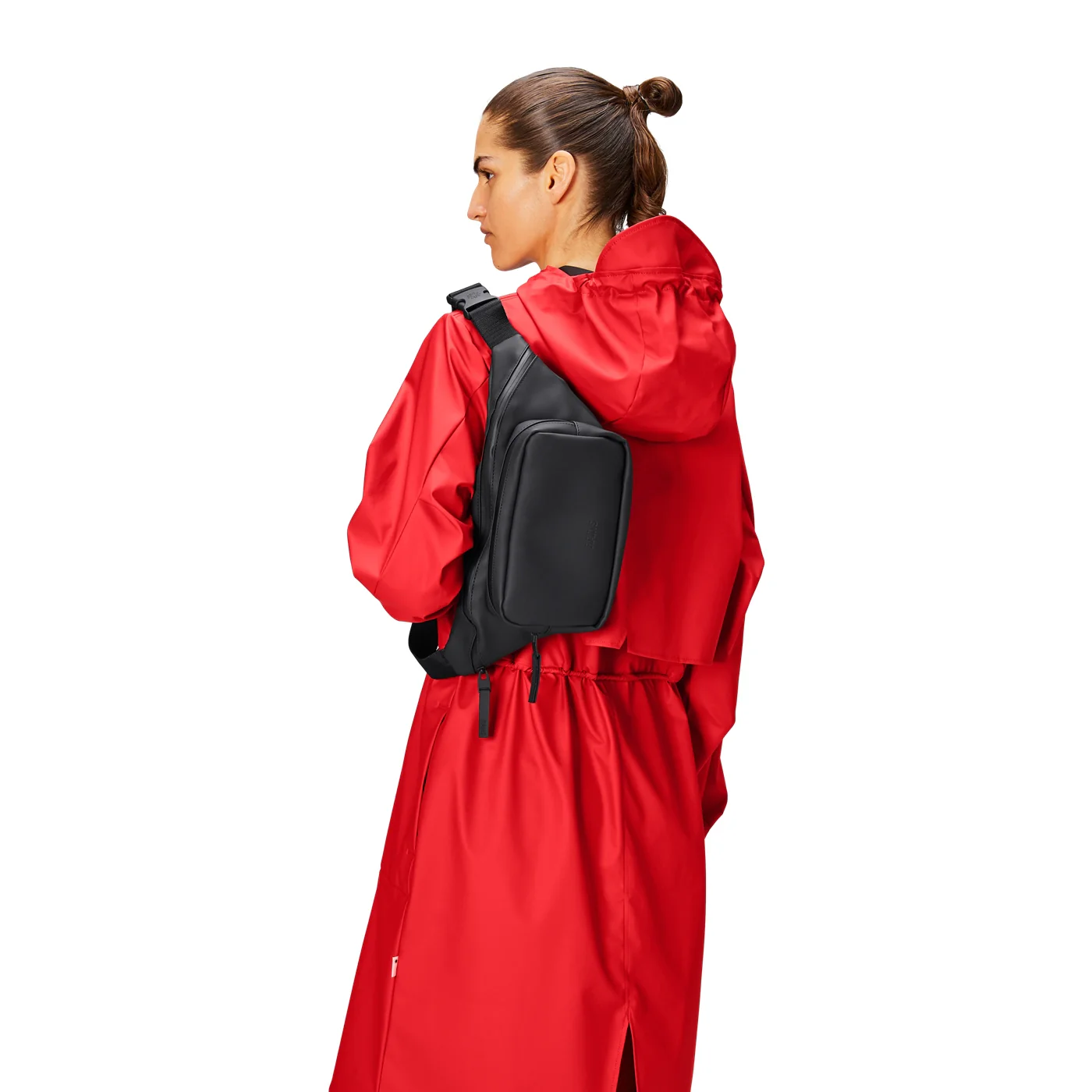 Rains Bum Black Waist Bag R14720-01 - Image 2