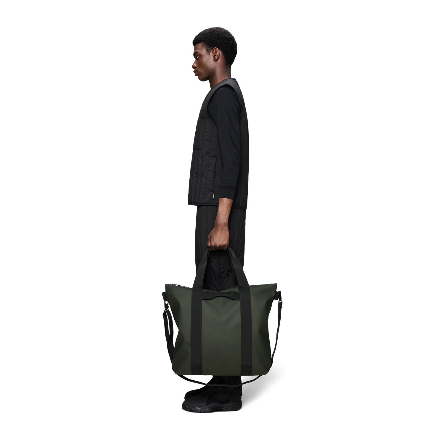 Rains Green Tote Bag R14150-03 - Image 2