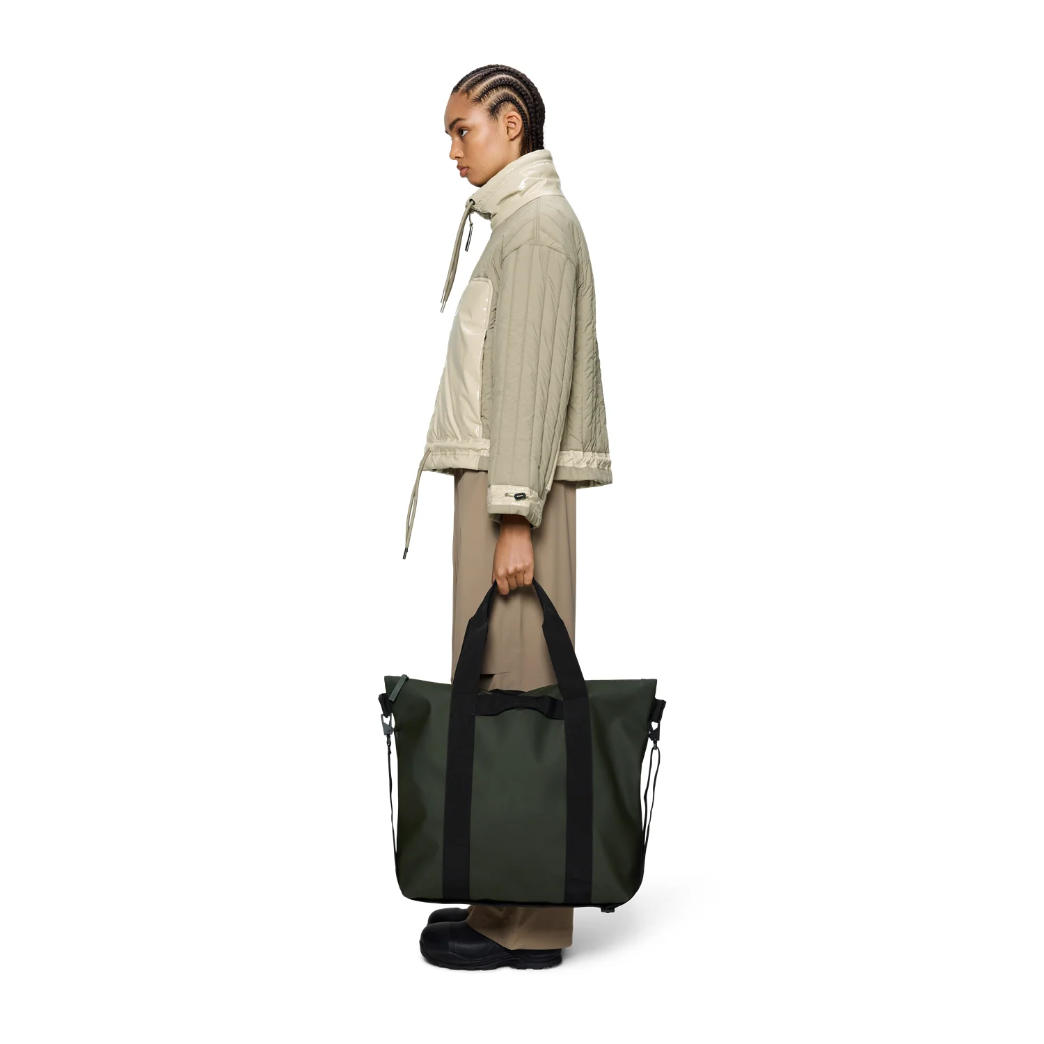Rains Green Tote Bag R14150-03 - Image 3