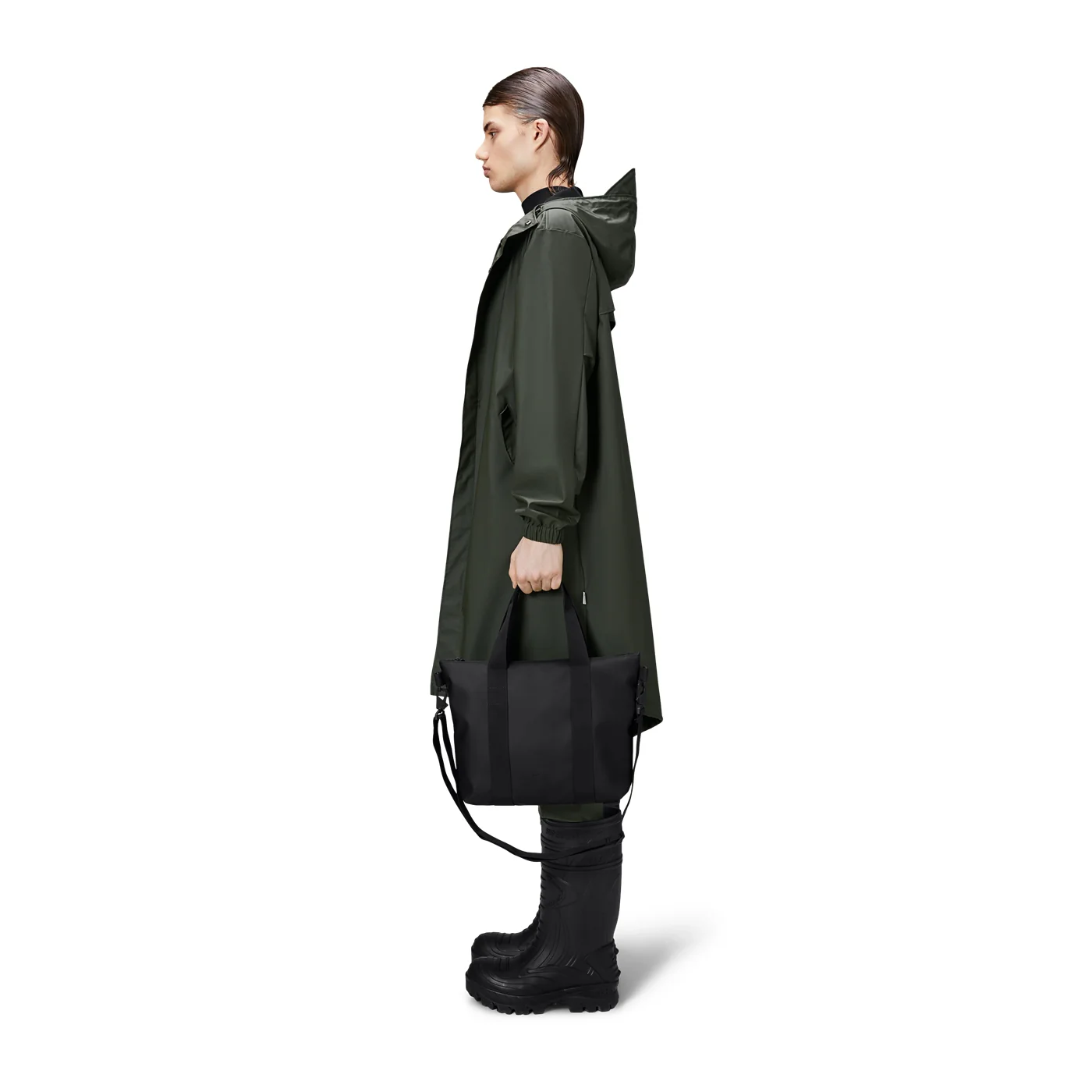 Rains Micro Black Shopper R14180-01 - Image 2