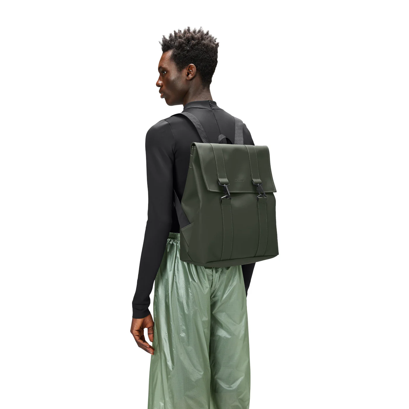 Rains MSN Green Backpack R13300-03 - Image 3