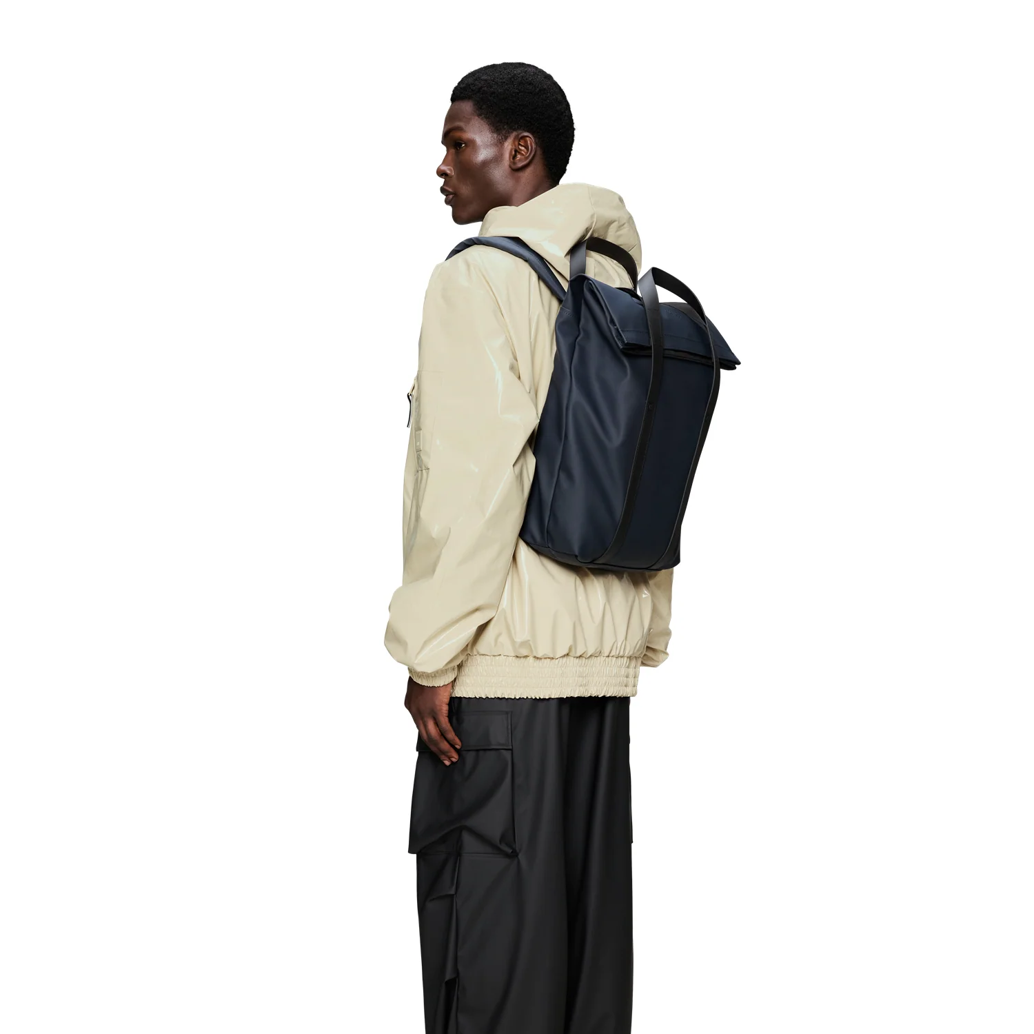 Rains Navy 2 Way Tote Backpack R12940-47 - Image 2