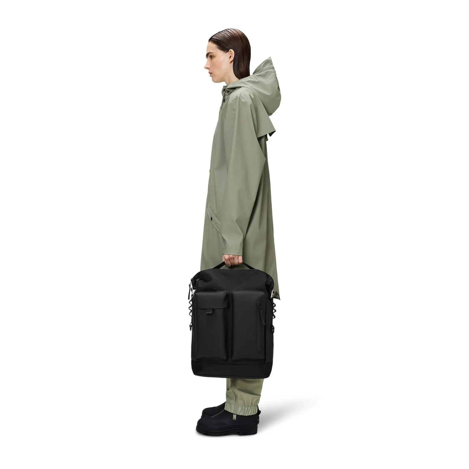 Rains Otaru Black Backpack R12960-01 - Image 2