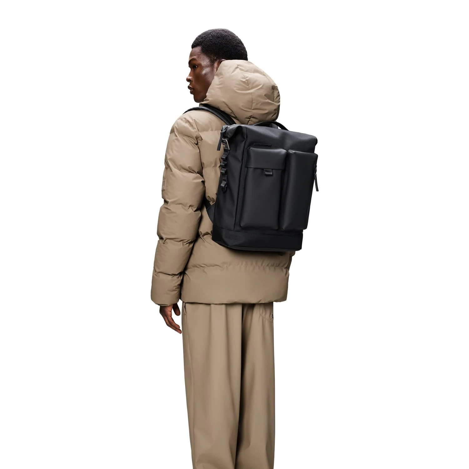 Rains Otaru Black Backpack R12960-01 - Image 3