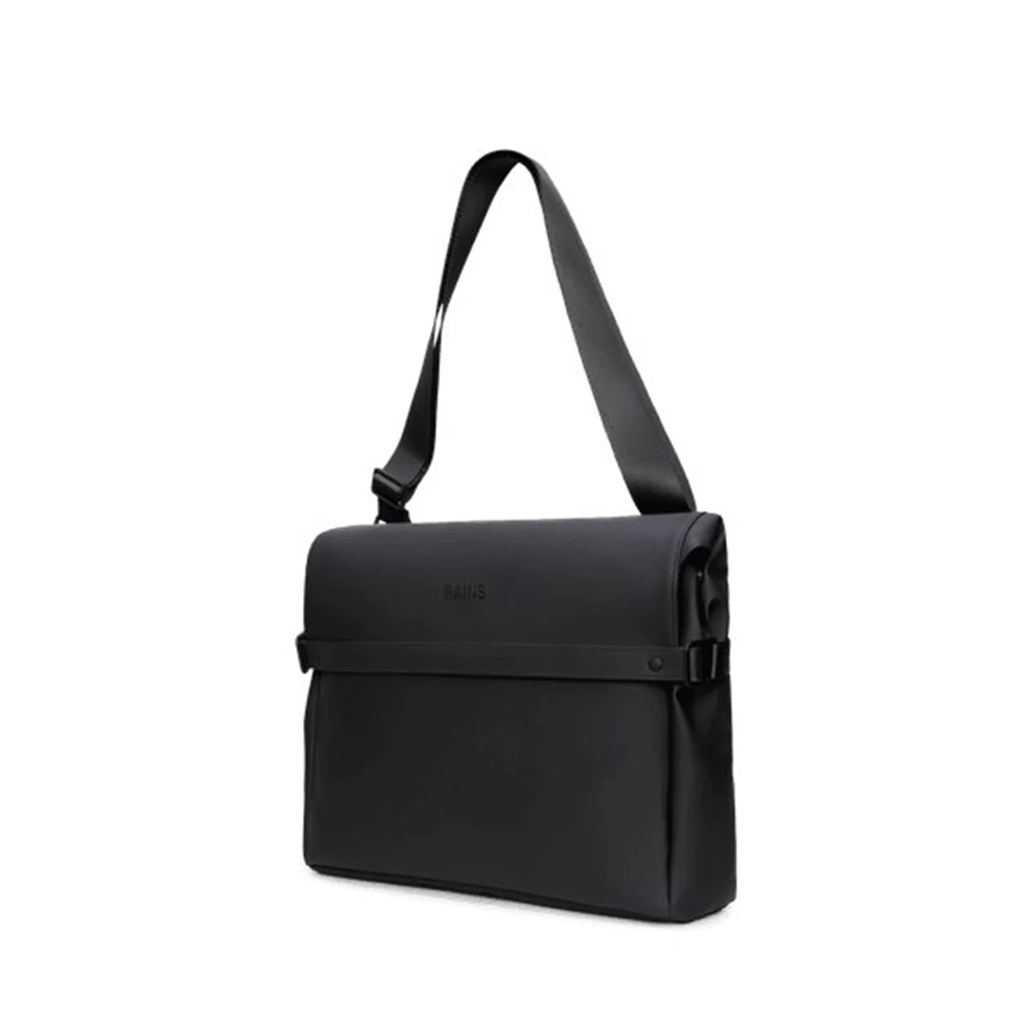 Rains OTG Black Messenger Bag R16400-01 - Image 4