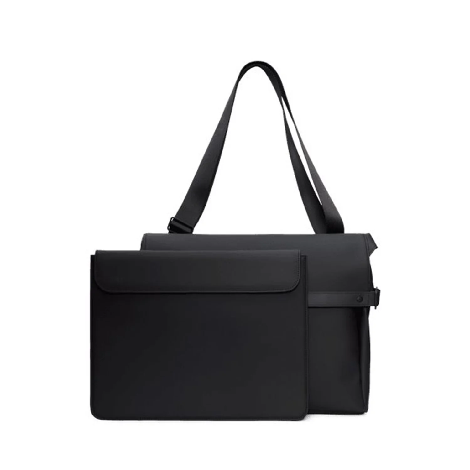 Rains OTG Black Messenger Bag R16400-01 - Image 5