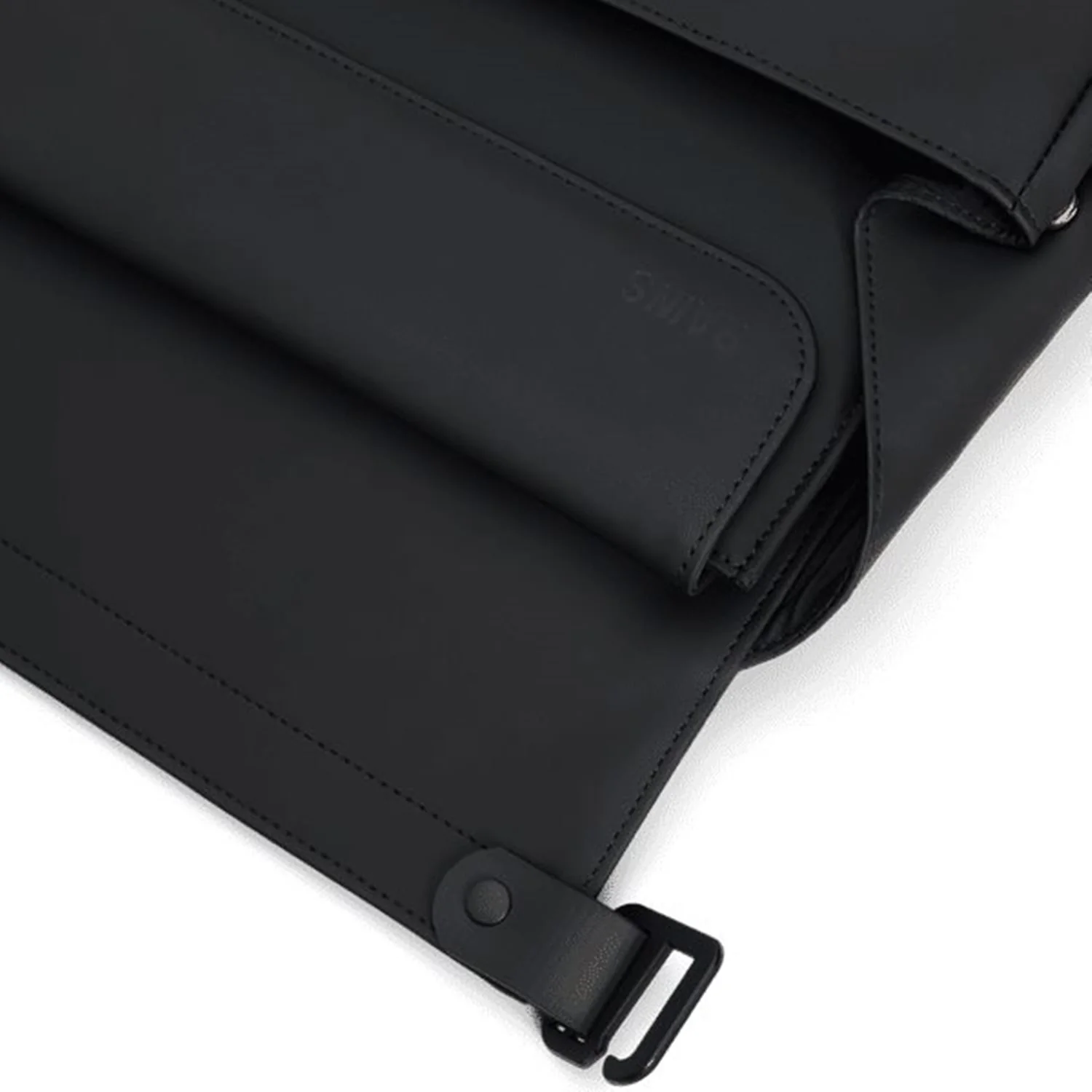 Rains OTG Black Messenger Bag R16400-01 - Image 6