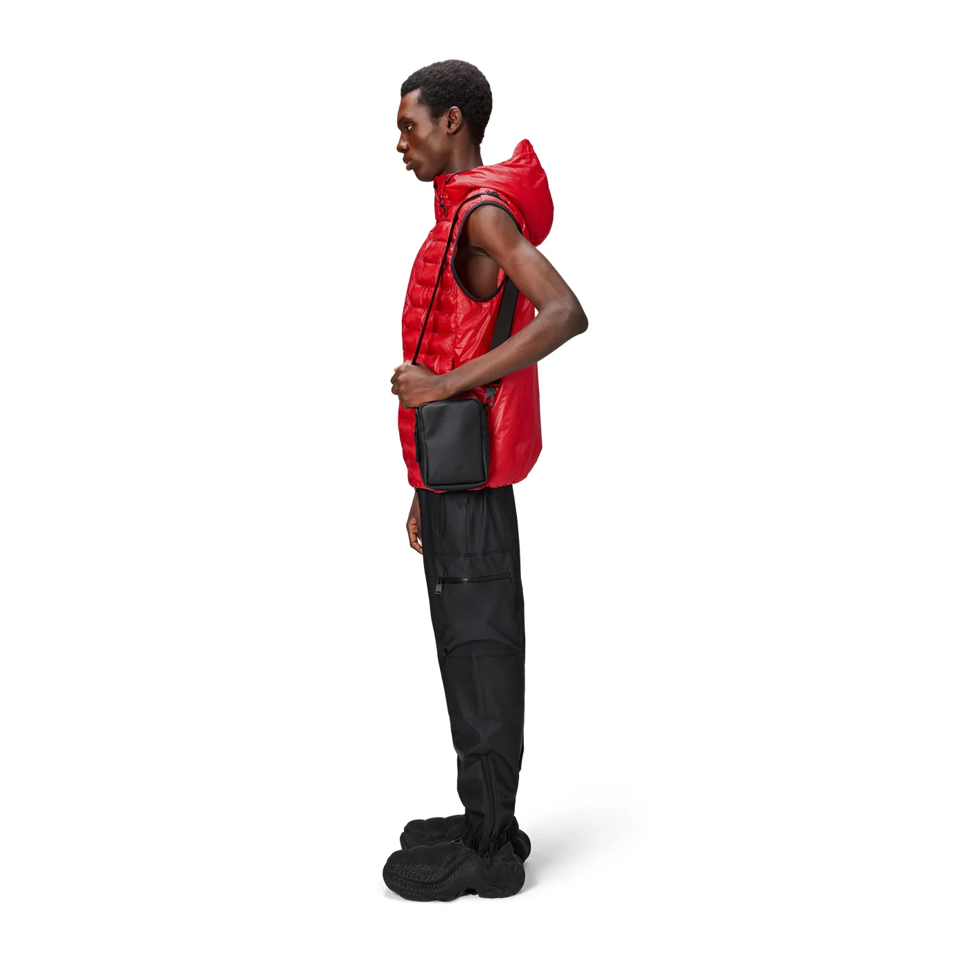 Rains Reporter Black Crossbody Bag R14920-01 - Image 2
