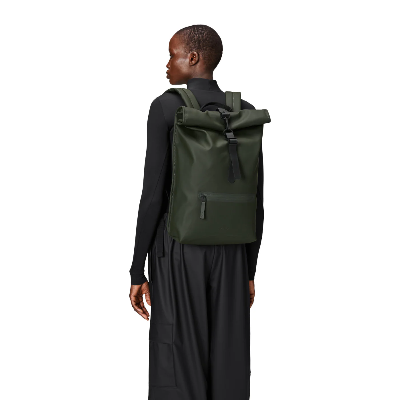 Rains Rolltop Green Backpack R13320-03 - Image 3