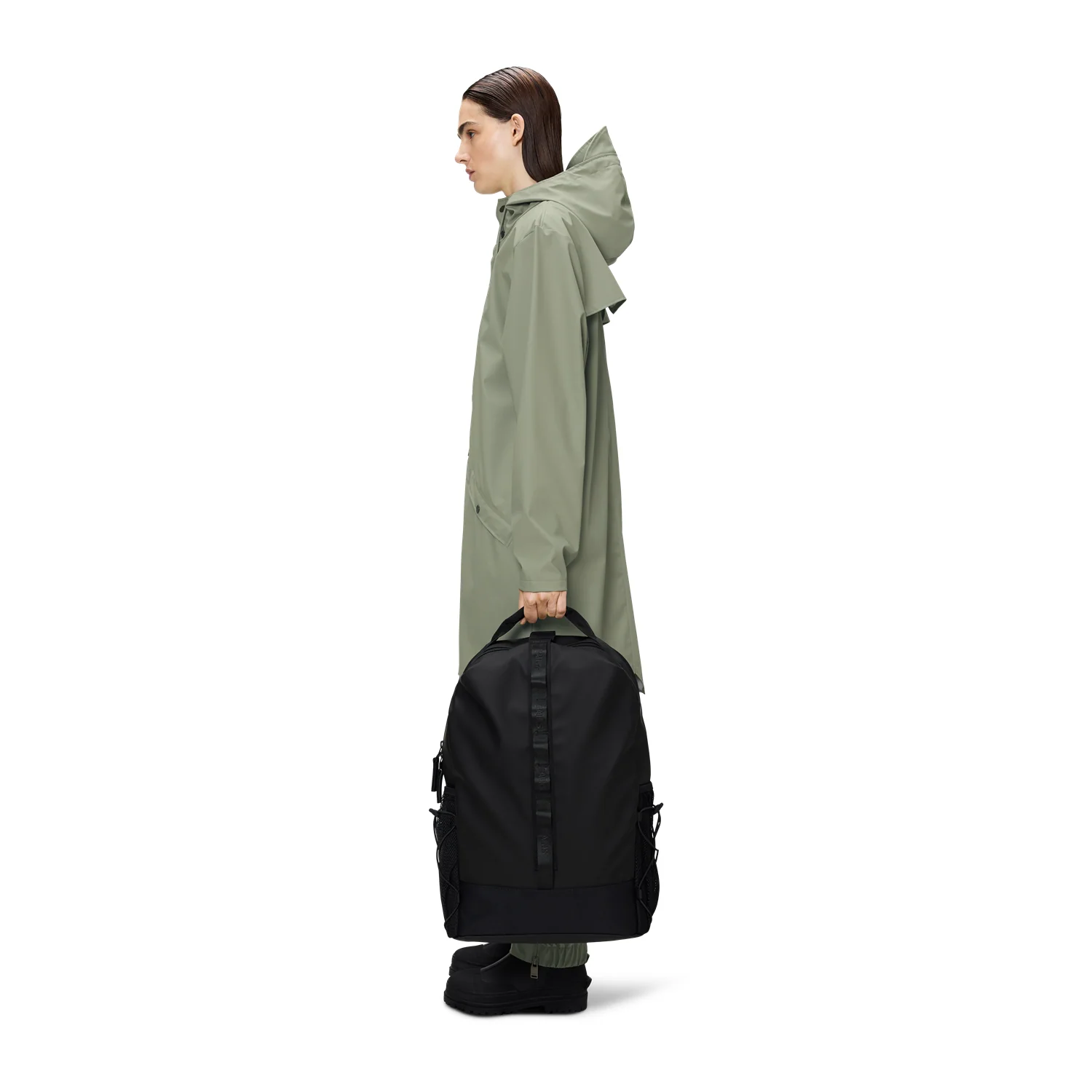 Rains Trail Black Clip Front Backpack R12790-01 - Image 3