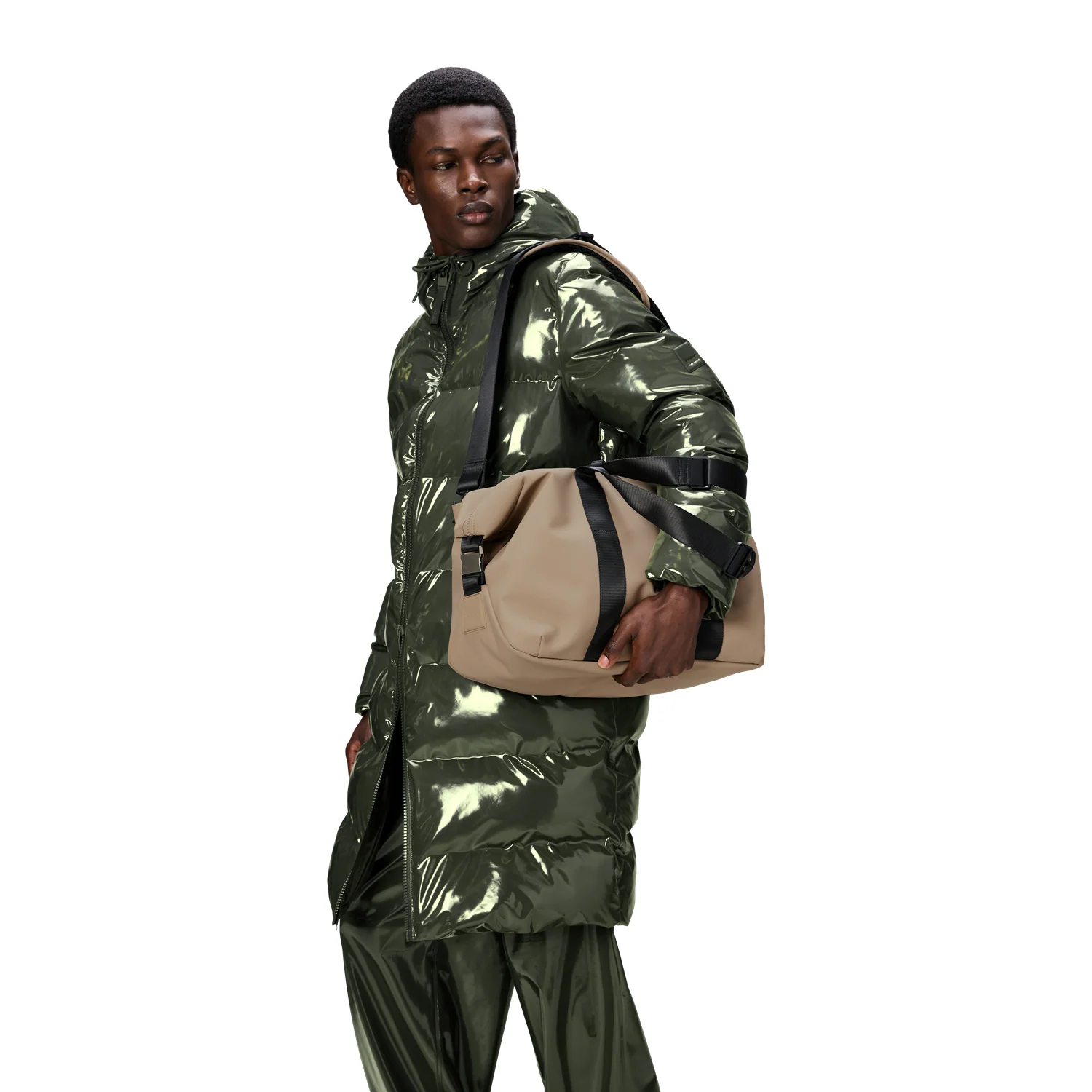 Rains Valera Beige Weekend Bag Small R12880-133 - Image 3