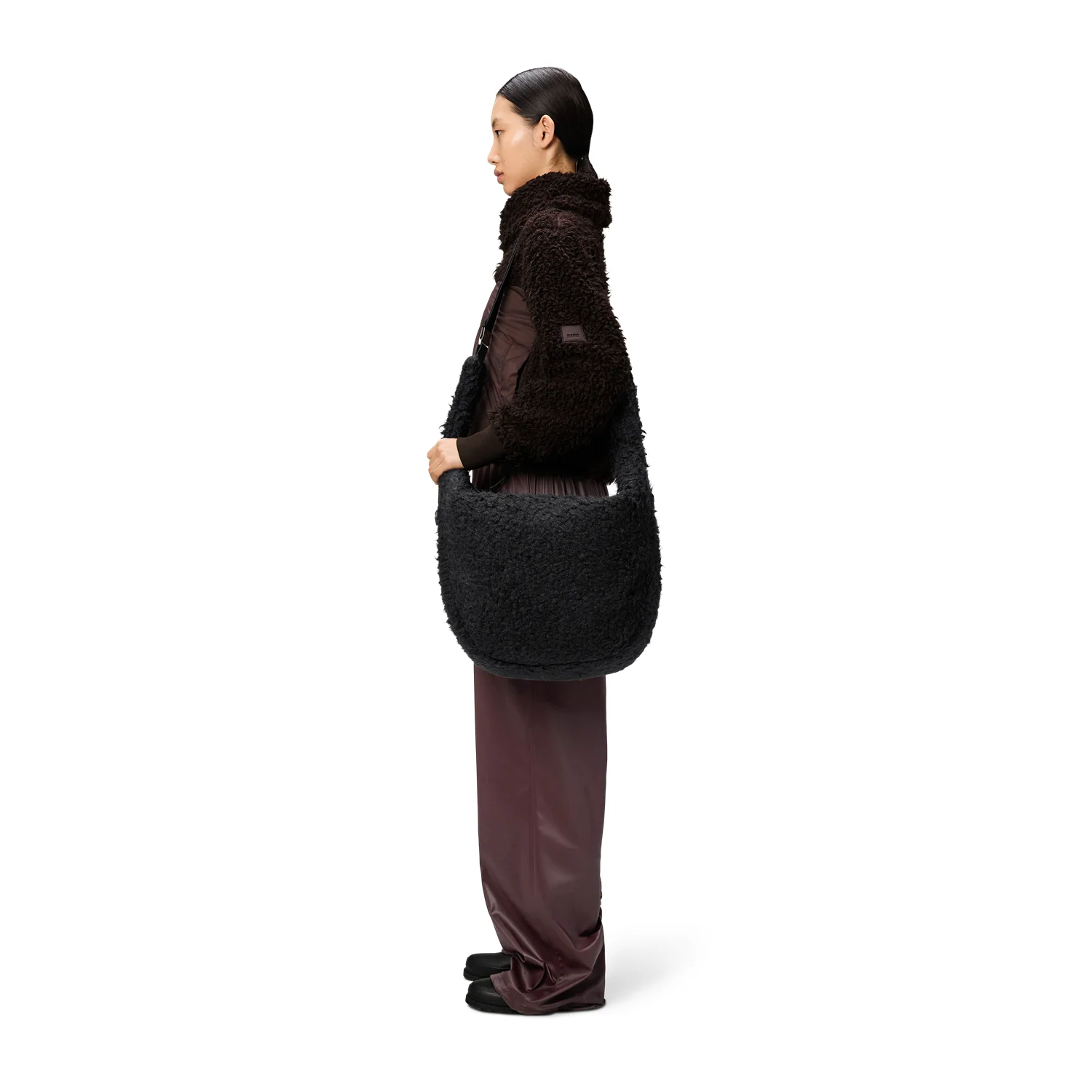 Rains Valera Black Vision Shoulder Bag Large R13210-01 - Image 2