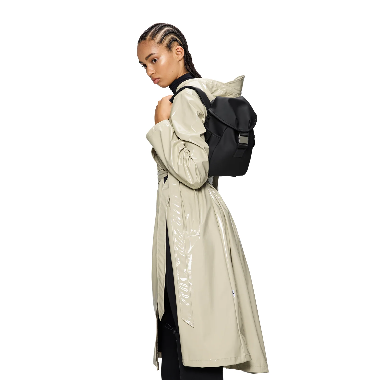 Rains Valera Black Bucket Backpack Mini R12870-01 - Image 2