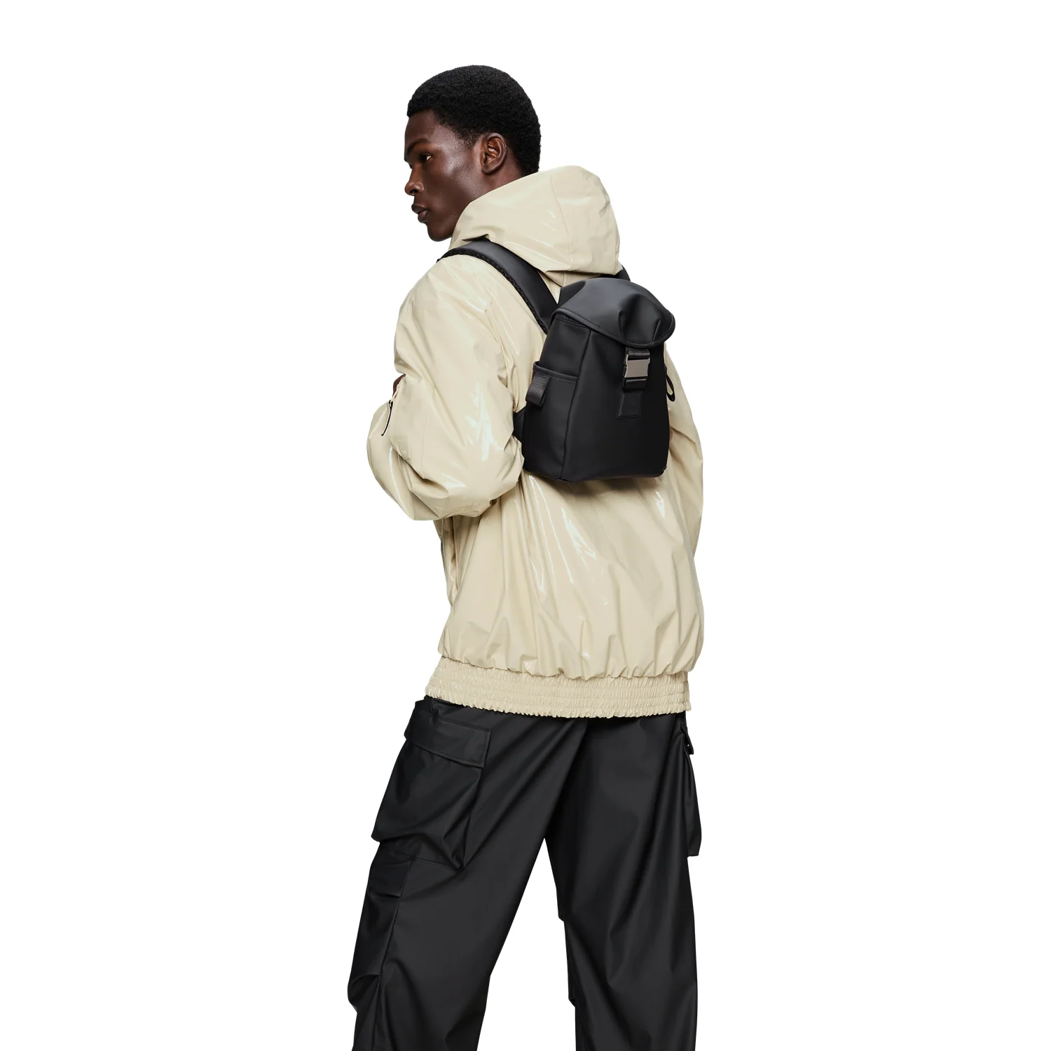 Rains Valera Black Bucket Backpack Mini R12870-01 - Image 6