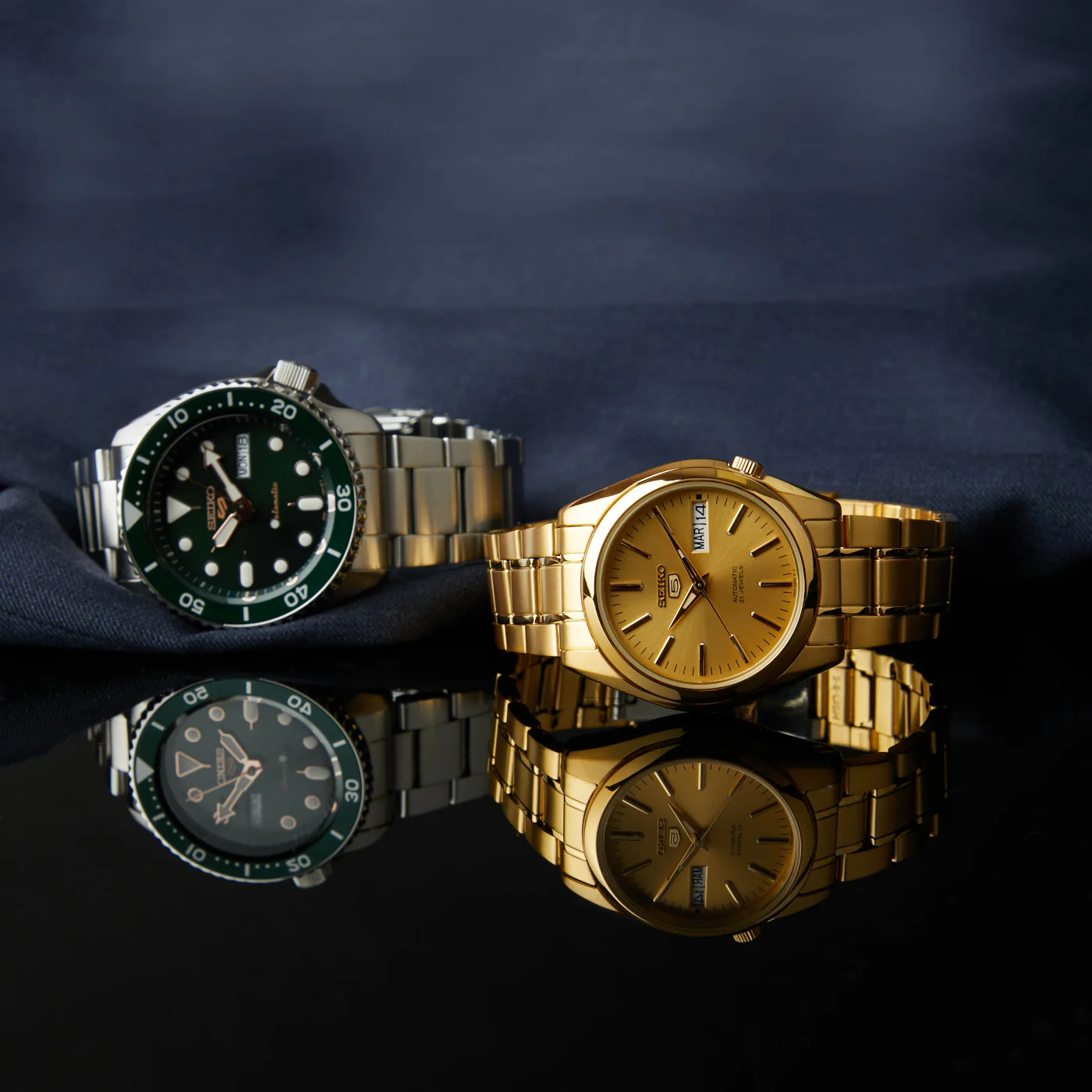 Seiko Gold Automatic Watch SNKL48K1 - Image 2