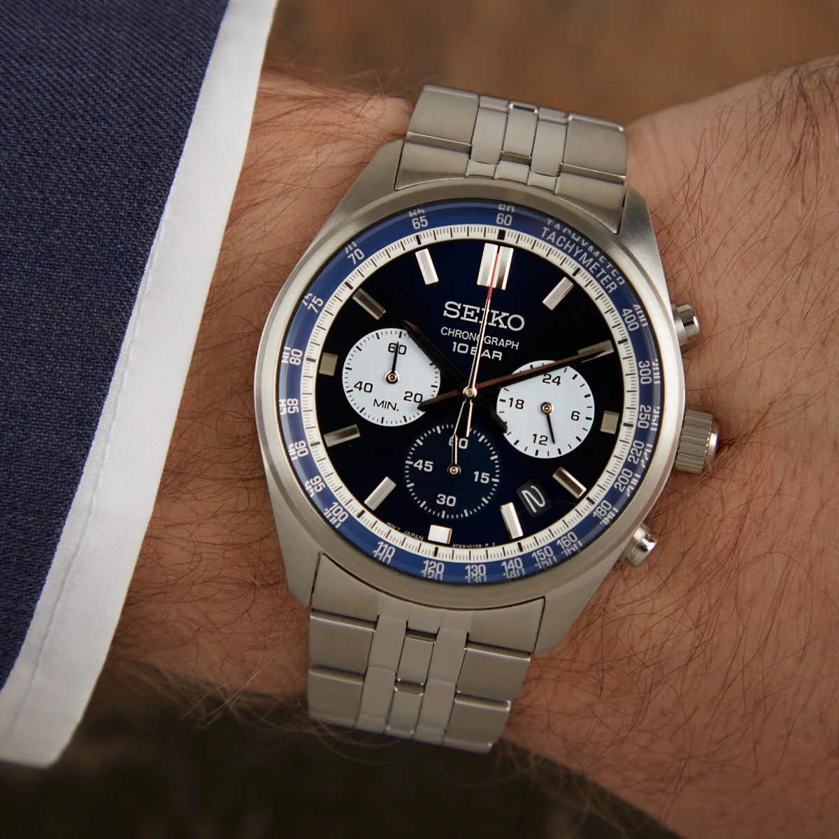 Seiko Silver Watch SSB427P1 - Image 2