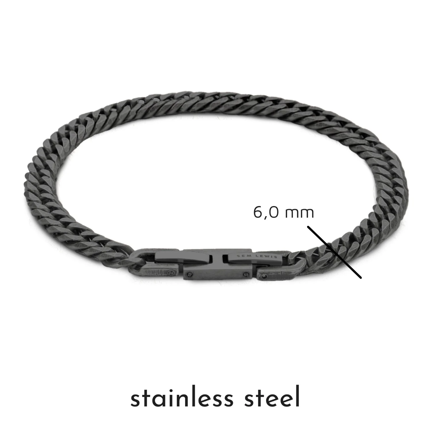 Sem Lewis Battersea Northcote Road Armband Gunmetal SL320022 - Image 3