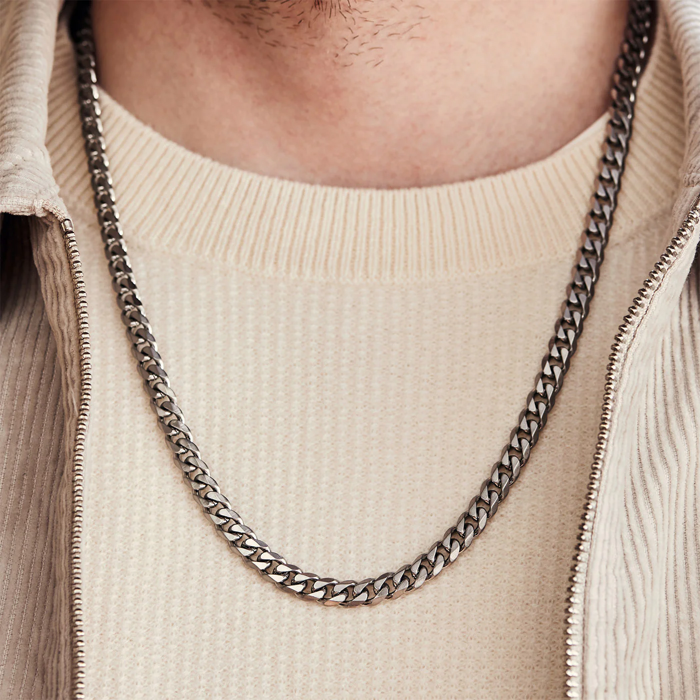 Sem Lewis Battersea Northcote Road Necklace Gunmetal SL380006 - Image 2