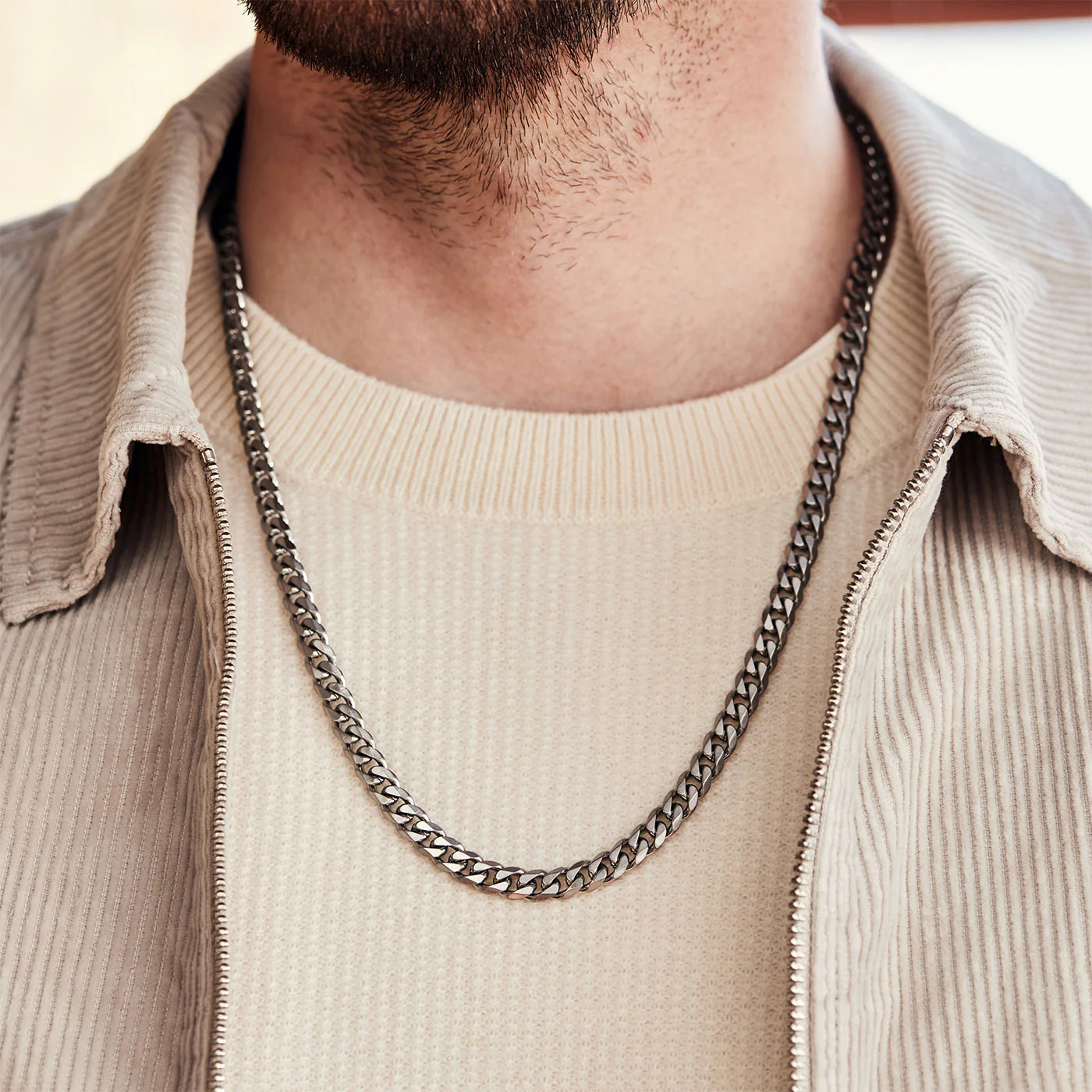 Sem Lewis Battersea Northcote Road Necklace Gunmetal SL380006 - Image 4