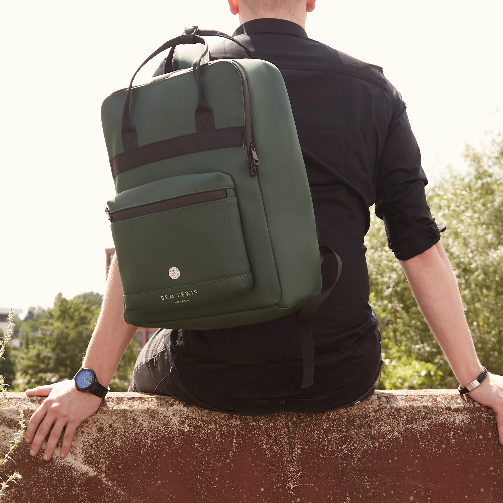 Sem Lewis Southern Hampstead Backpack Green SL240009 - Image 3