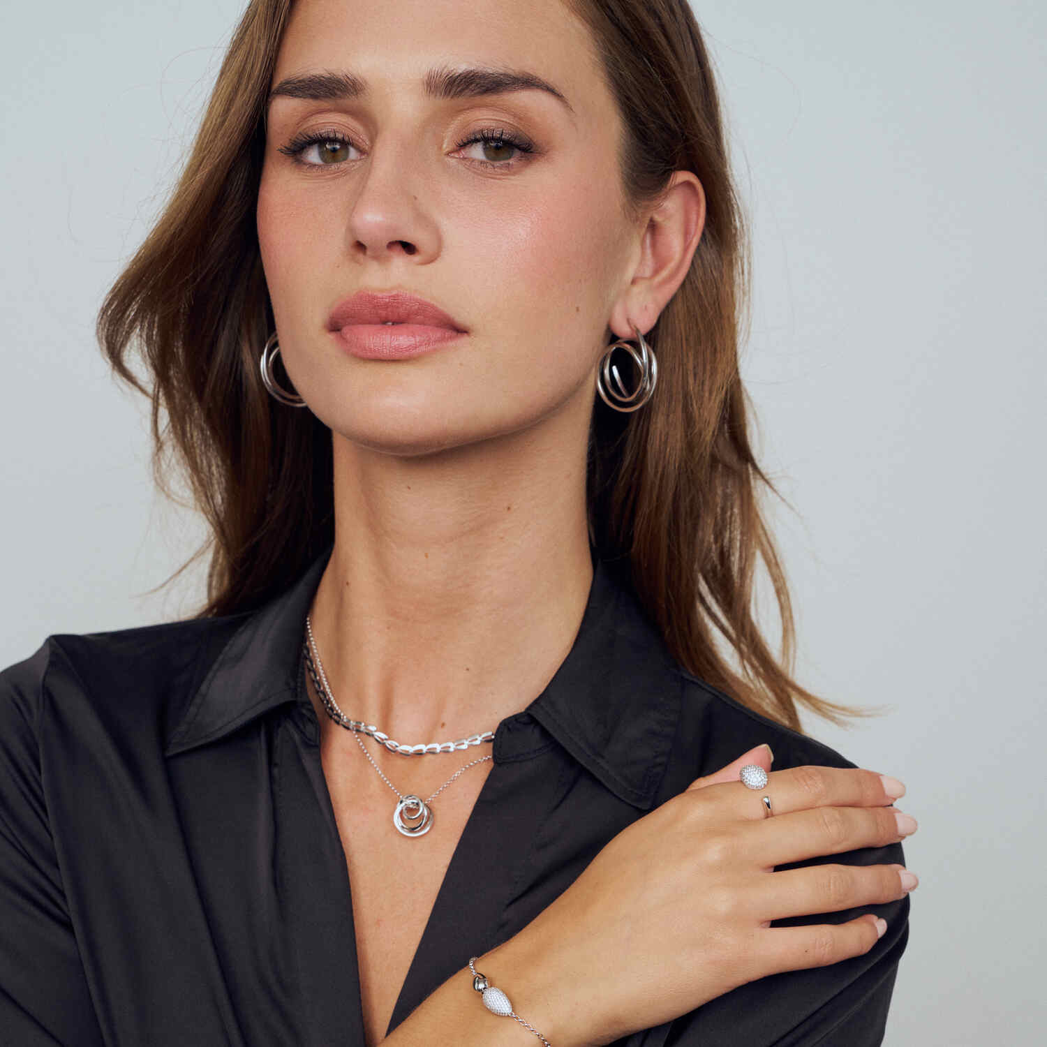 Sif Jakobs 925 Sterling Silver Heartbeat Necklace SJ-N2752 - Image 2