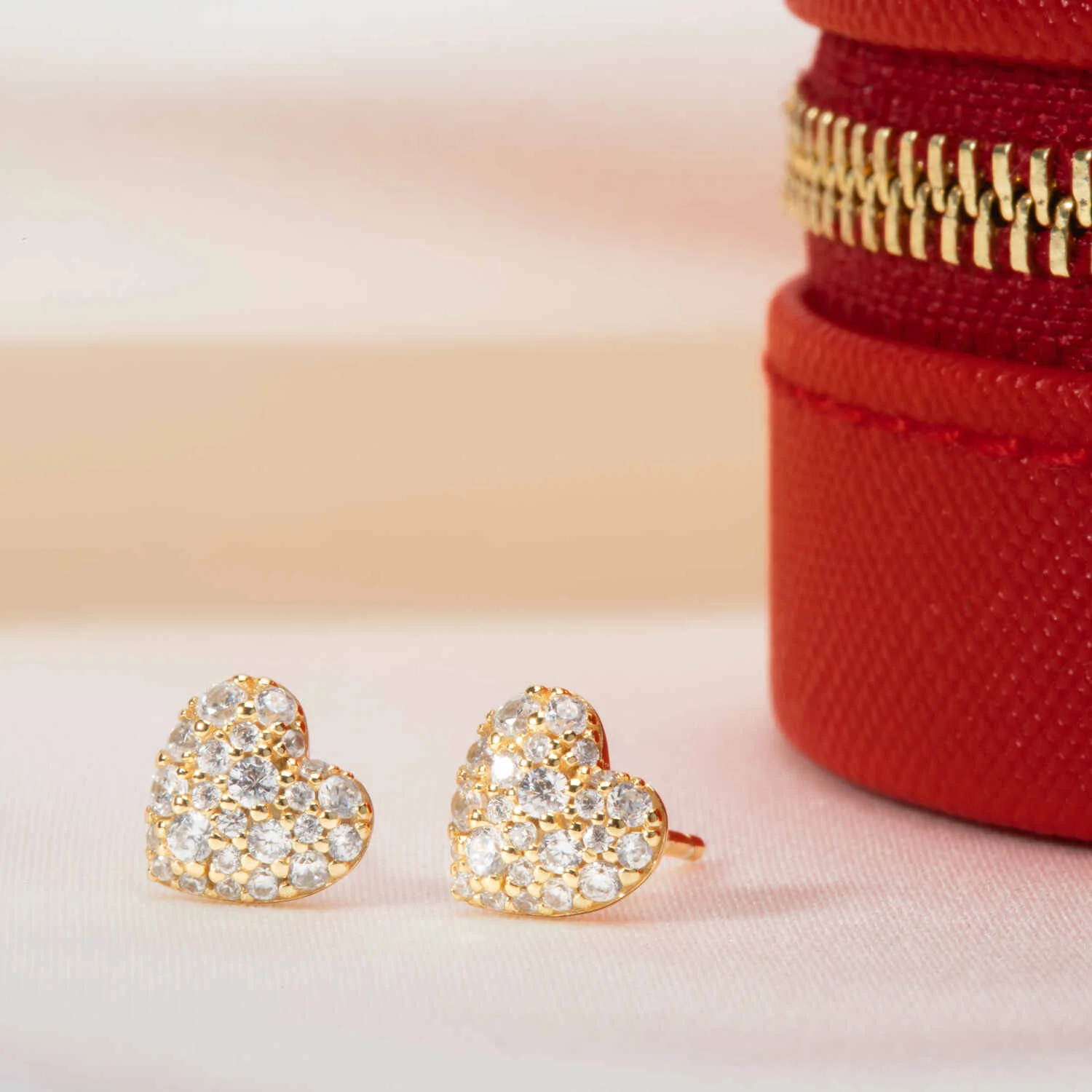 Sif Jakobs Caro Gold Plated Zirconia Earrings SJ-E72350-CZ-YG - Image 3