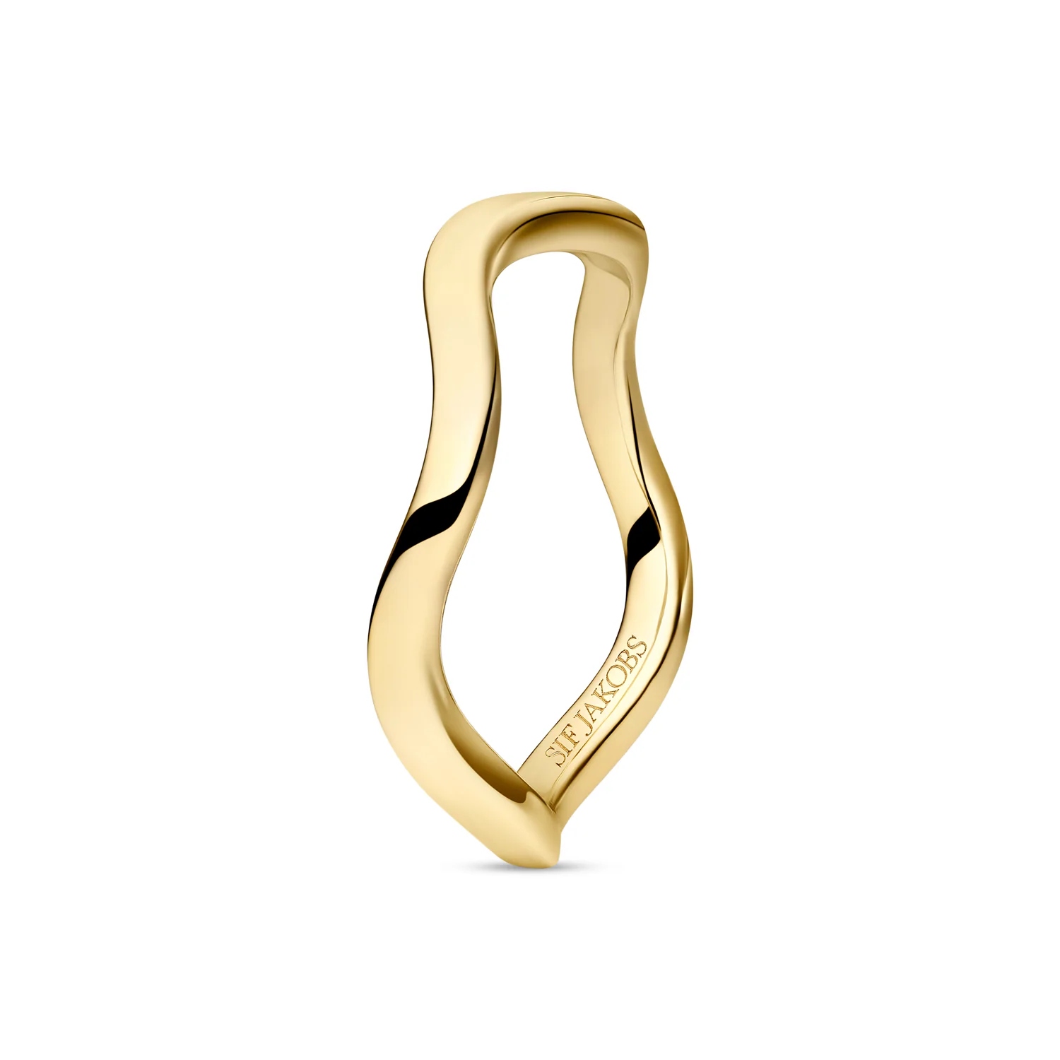 Sif Jakobs Ellera Waves Pianura Gold Plated Ring SJ-R3869-YG-58 - Image 3