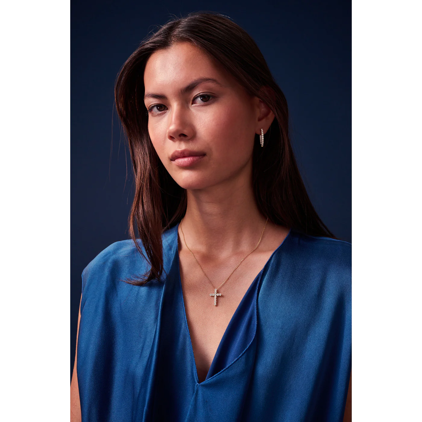 Sif Jakobs Ellisse 18 karat gold plated Earrings SJ-E2312-CZ-YG - Image 2
