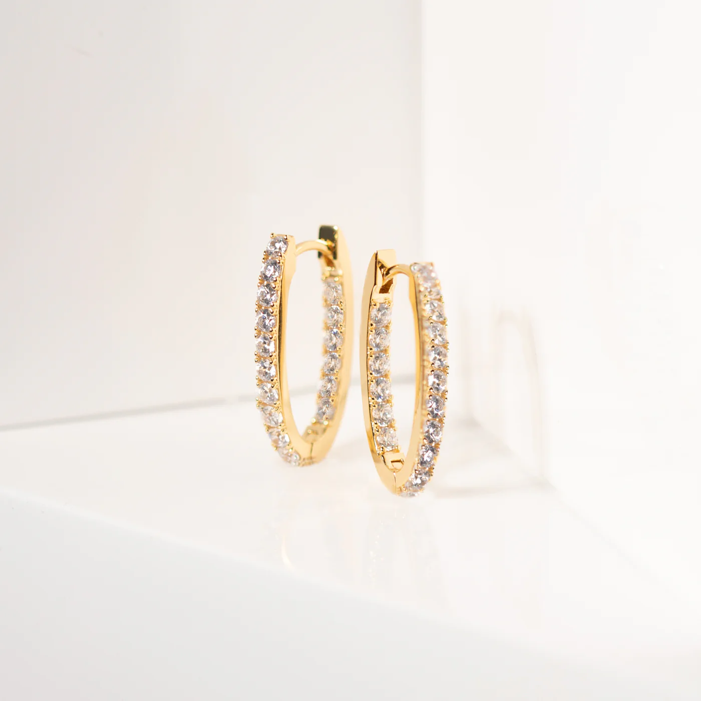 Sif Jakobs Ellisse 18 karat gold plated Earrings SJ-E2312-CZ-YG - Image 3