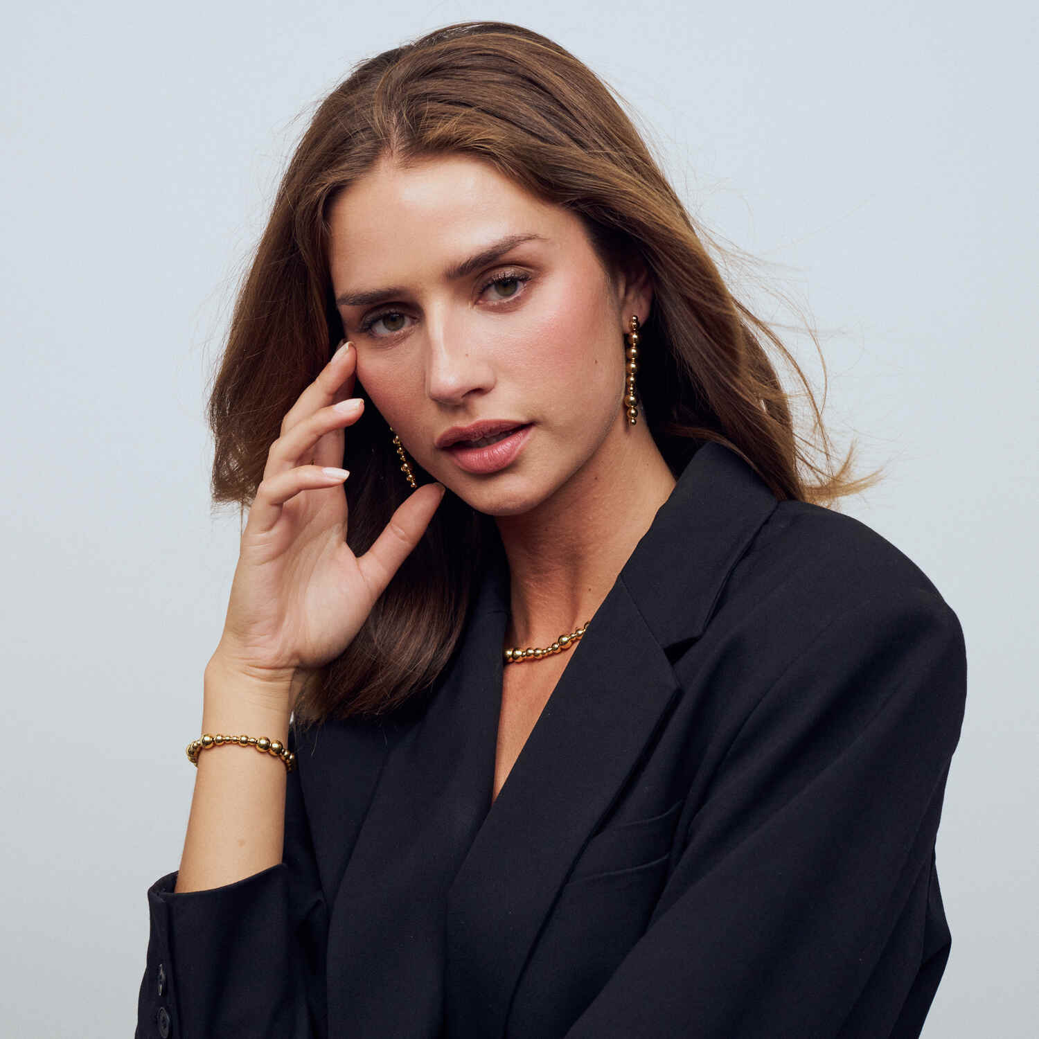Sif Jakobs Gold Plated Bormio Lungo Earrings SJ-E2740-YG - Image 4