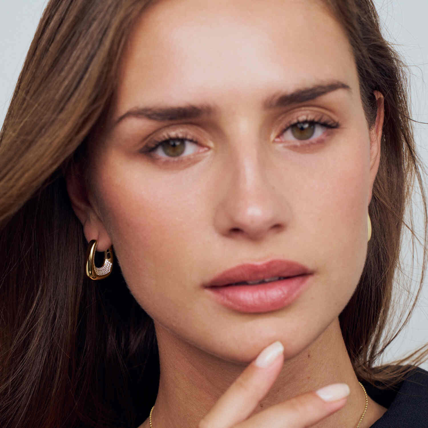 Sif Jakobs Gold Plated Borsa Grande Earrings SJ-E2621-CZ-YG - Image 3