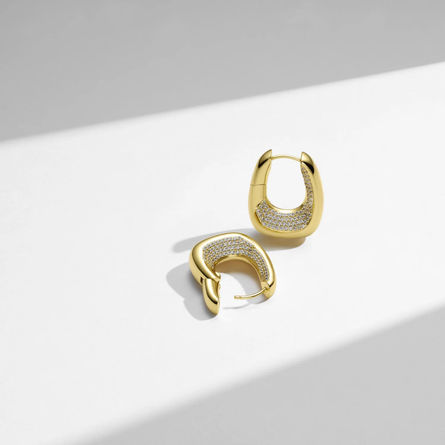 Sif Jakobs Gold Plated Borsa Grande Earrings SJ-E2621-CZ-YG - Image 4