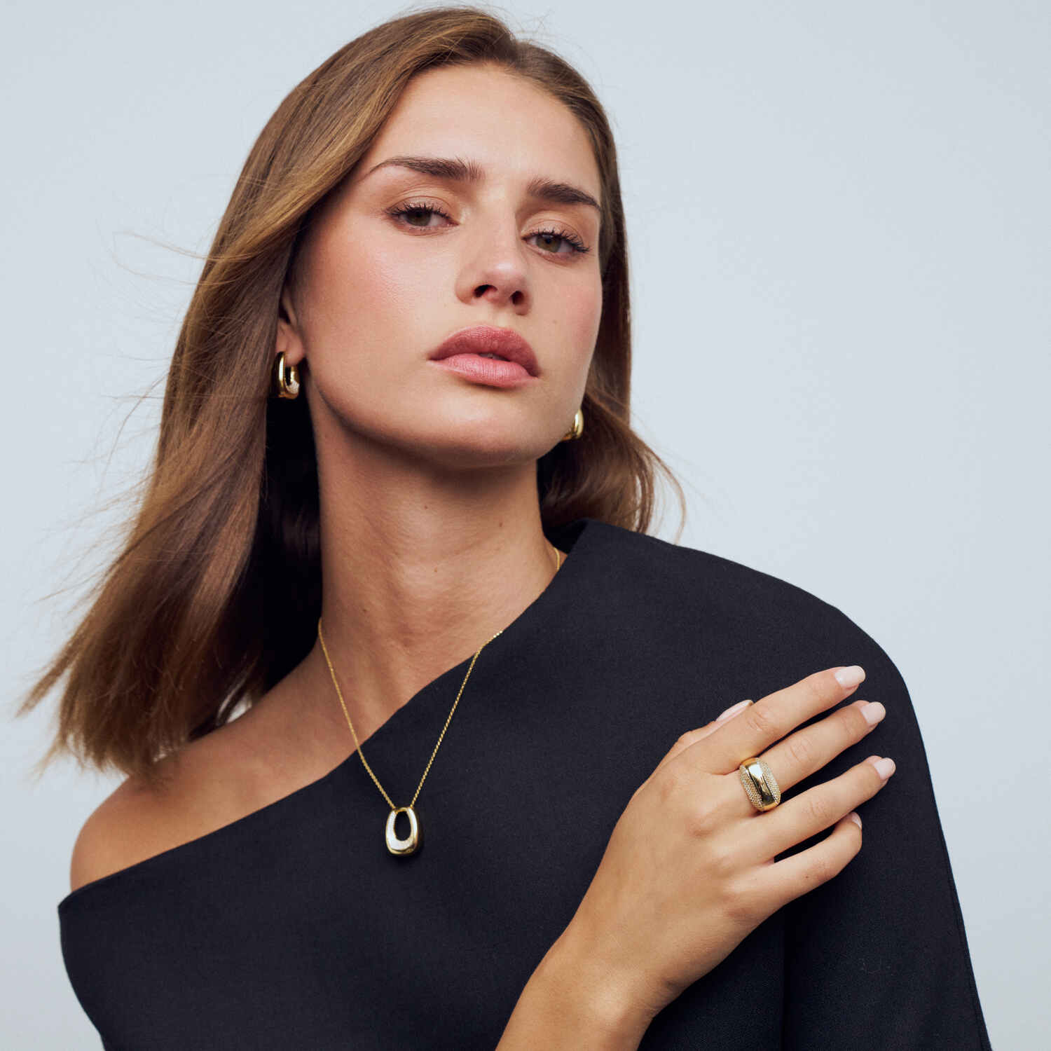 Sif Jakobs Gold Plated Borsa Grande Earrings SJ-E2621-CZ-YG - Image 5