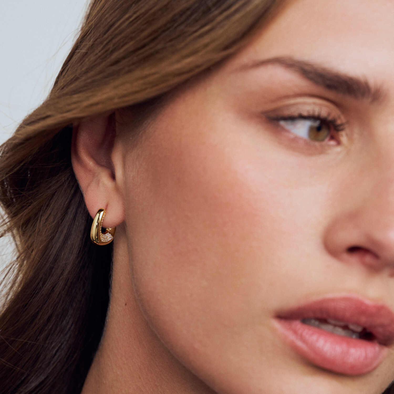 Sif Jakobs Gold Plated Borsa Piccolo Earrings SJ-E2620-CZ-YG - Image 2