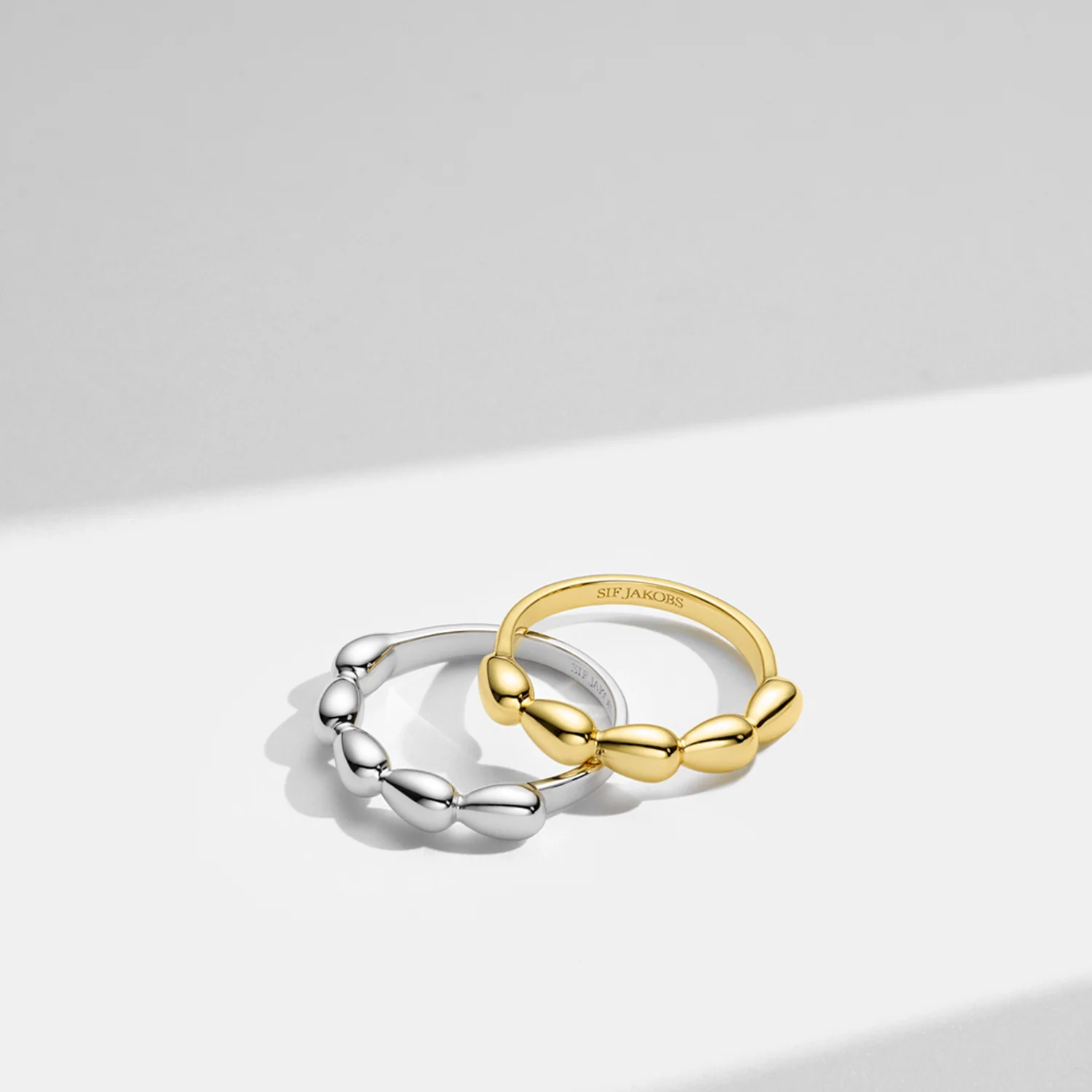 Sif Jakobs Gold Plated Goccia Piccolo Pianura Ring SJ-R2594-YG-54 - Image 4