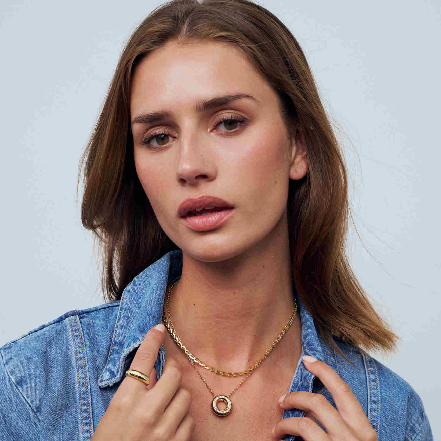 Sif Jakobs Gold Plated Heartbeat Necklace SJ-N2752-YG - Image 2