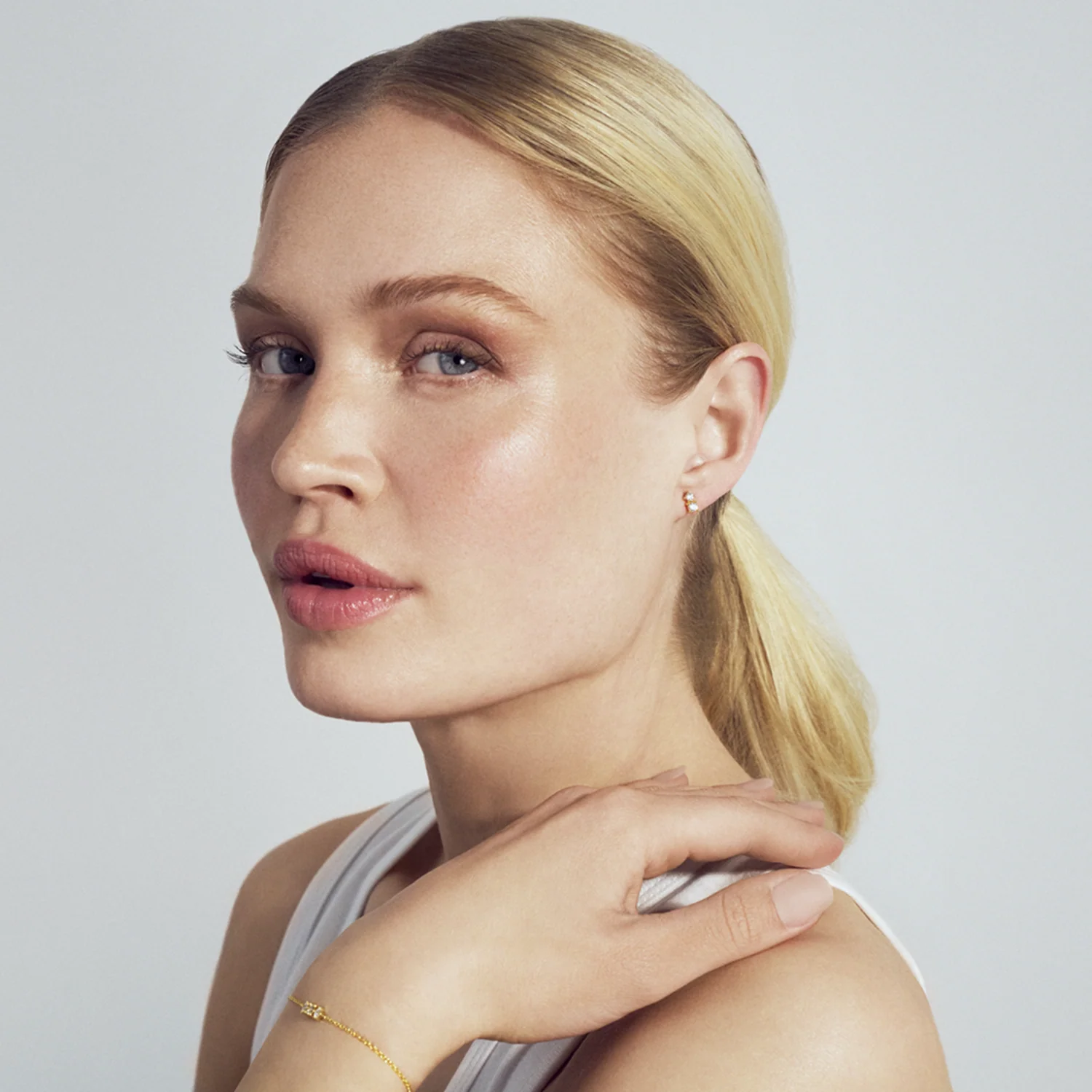 Sif Jakobs Gold Plated Lucente Due Earrings SJ-E2702-CZ-YG - Image 2
