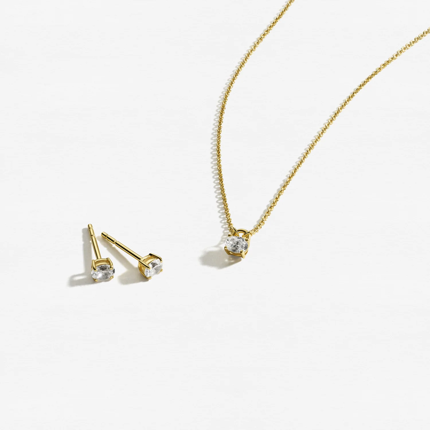Sif Jakobs Gold Plated Ovale Earrings SJ-E2744-CZ-YG - Image 2