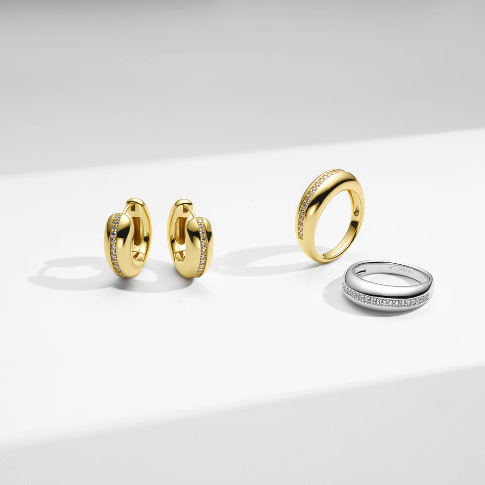 Sif Jakobs Gold Plated Palermo Piccolo Earrings SJ-E2588-CZ-YG - Image 3
